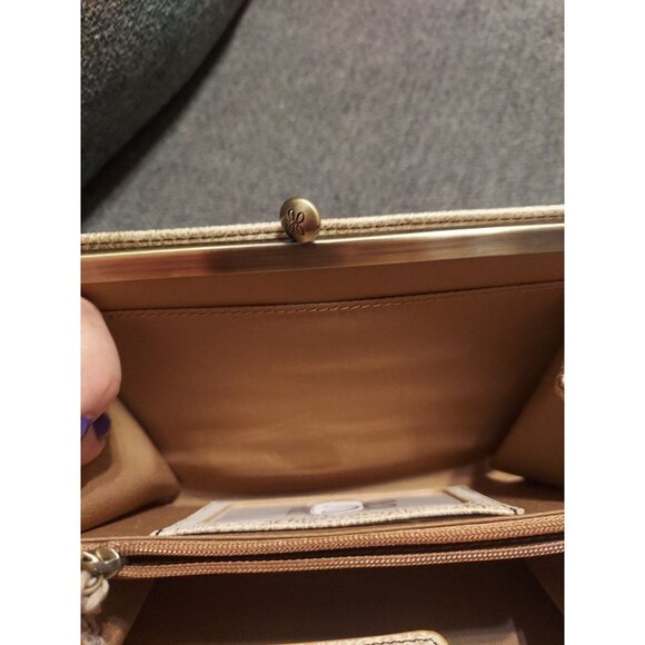 NWT $168 Hobo Wrislet Gold Leaf 100%Geniuine Leather Violet Wrislet - Picture 12 of 14